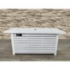 Propane / Natural Gas Outdoor Fire Pit Table With Lid - White - Image 2
