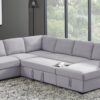 Ketterman - 4 Piece Upholstered Sectional - Light Gray - Image 4