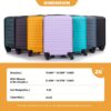 3 Piece Luggage Sets Lightweight Suitcase With Two Hooks, Spinner Wheels, Tsa Lock, (20/24/28) - Orange - Image 8