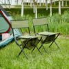 Folding Outdoor Chairs With Storage Bag, Portable Chair For Indoor, Outdoor Camping, Picnics And Fishing (Set of 2) - Green - Image 2