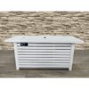 Propane / Natural Gas Outdoor Fire Pit Table With Lid - White - Image 4