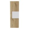 Medicine Single Door Cabinet, Three Shelves - Light Oak / White - Image 2