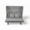 Outdoor Patio Daybed Rattan Daybed Outdoor Sunbed With Detachable Pillows For Patio, Backyard, Pool - Gray - Image 10
