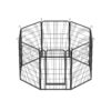 8 Panels Heavy Duty Metal Playpen With Door, Dog Fence Pet Exercise Pen For Outdoor, Indoor - Black - Image 9