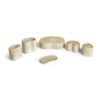 Marble Bathroom Accessories Set, Genuine Marble, Real Stone, 6 Piece Set - Beige / Gold - Image 4