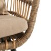 Contemporary Outdoor Patio Chairs With Cushions (Set of 2) - Beige / Black - Image 7