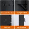 Wall Gun Safe, Gun Safes For Home, Gun Safes & Cabinets, Wall Safes Between The Studs, Quick Access Rifle Safe With Removable Shelf And Digital Keypad - Black - Image 7