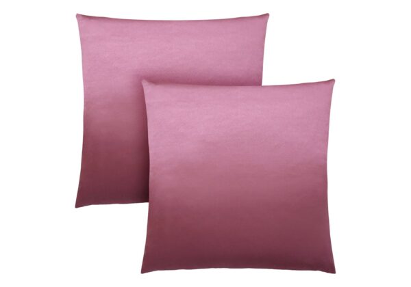Pillows, Square, Insert Included, Decorative Throw, Hypoallergenic Polyester, Modern (Set of 2) - Pink