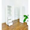 Elise - Slim Modular Wood Closet Cabinet With Drawers In Durable Melamine And Wood 71" Height - White - Image 20