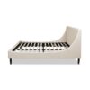 Aspen - King Vertical Tufted Headboard Platform Bed Set - French Beige - Image 3