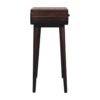Mini Dressing Table With Foldable Mirror - Walnut - Image 7