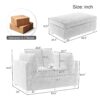 Wide Modern Oversized Armchair With Ottoman Stool, Single Sofa With Lumbar Support, Accent Chair, Reading Chair For Bedroom, Living Room - Cream - Image 2