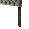 Annecy - Contemporary Upholstered Full / Queen Fabric Headboard - Gray - Image 7
