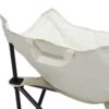 2 Pieces Outdoor Camping Chairs Folding / Portable, Comfortable Seating, Durable Steel Frame - Beige - Image 13