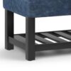 Cosmopolitan - Storage Ottoman Bench With Open Bottom - Denim Blue - Image 5