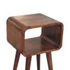 Mini Curved Open Nightstand - Caramel - Image 8