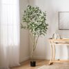 Artificial Eucalyptus Leaves Bonsai - Green - Image 5