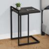 Accent Table, C - Shaped, Versatile Design - Black - Image 9