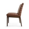 Upholstered Dining Chairs With Rubber Legs (Set of 2) - Cognac Brown - Image 7