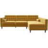 Christian - Sectional Sofa Right Facing - Dark Yellow - Image 7