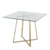 Cosmo - Contemporary / Glam Square Dining Table Legs - Clear - Image 3