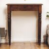 Turned Legs 1 Drawer Console - Brown - Image 10