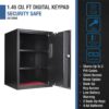 Large Digital Keypad Safe 1 45 Cubic Ft - Black - Image 8