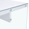 Elegant And Clear Tempered Glass Coffee Table With Storage - White - Image 12