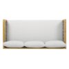 Claremont - 3 Seater Daybed With Rattan Arms - Light Gray - Image 7