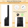 Entryway Bench With Coat Rack, 3 In 1 Design And Adjustable Shelves, Hall Tree With 7 Hooks For Entrance, Living Room - Black - Image 11