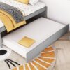 Versatile Full Bed With Trundle, Under Bed Storage Box And Nightstand - Gray - Image 5