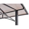 Grill Gazebo 8X5Ft, Outdoor Patio Canopy, Bbq Shelter With Steel Hardtop And Side Shelves - Black - Image 5