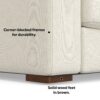 Charlie - Deep Seater Sofa, Upholstered - Cream - Image 12
