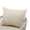 Modern Curved Aluminum Lounge Chair With Stylish Rope Weave Design And Cushioned Comfort - Beige / Natural - Image 11