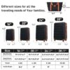 Hardshell Luggage Sets 4 Pieces + Bag Spinner Suitcase With Tsa Lock Lightweight - 16" / 20" / 24" / 28" Luggages - Black / Brown - Image 2