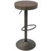 Dakota - Industrial Adjustable Barstool (Set of 2) - Antique / Brown - Image 3