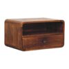 Avora - Wall Mounted Nightstand - Brown - Image 3