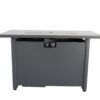 Outdoor Fire Pit Table With Lid & High-Quality Materials - Black - Image 3