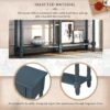 Hearth & Haven Daniel - Console Table With 2 Storage Drawers And Bottom Shelf For Living Room Entryway - Antique Navy - Image 6