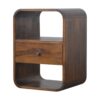 Curved Edge Nightstand - Chestnut - Image 3