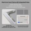 40X32" LED Bathroom Mirror Vanity Mirrors With Front Lights Wall Mounted Anti-Fog Frameless Make Up Mirror With Light Copper Free Silver Mirror Horizontal Or Vertical - Silver - Image 6