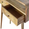 Curved Console Table - Oak - Image 5