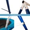 Metal Swing Stand With Saucer Outdoor Playground Metal Swing Set For Kids Outdoor Play Equipment - Antique Blue - Image 8