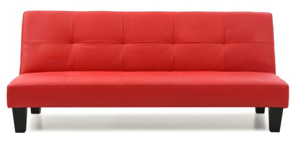 Versatile Contemporary Sofa Bed - Red