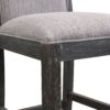 Bar Stools (Set of 2), Rubber Wood Frame, Retro Bar Chairs Suitable For Kitchen Island - Black / Gray - Image 9