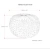 Renee - Round Pouf - Slate Gray - Image 2