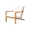 3 Piece Outdoor Chat Set With Table And 2 Adirondack Chairs - White / Brown Patina - Image 5