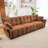 3 Seater Sofa Set Frame, Cover - Burnt Orange - Image 12