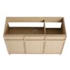 Modern Freestanding Bathroom Vanity With 3 Soft Close Cabinet Doors - Oak - Image 8