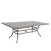 Cast Aluminum 7 Piece Aluminum Dining Set With Sling Chairs - Gray - Image 4